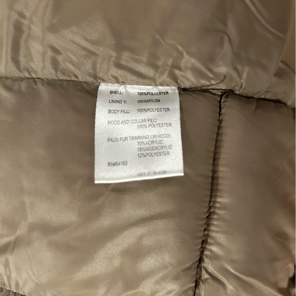 Calvin Klein Women’s Faux Fur Puffer Jacket | Black | Size M - Picture 10 of 11